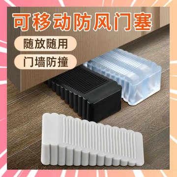矽膠防風門塞 安全門卡 頂門器 防撞固定門吸 固定門 門阻器 吸阻門 日式門擋 移動門塞 001