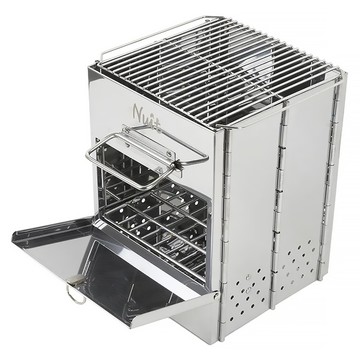 Nuit 努特 一觸即發 起火師多用燒烤爐/柴爐/炭爐/火起師/生炭器/起炭器/迷你燒烤/一人燒烤 NTW24  20 x 20.5 x 27cm  1個