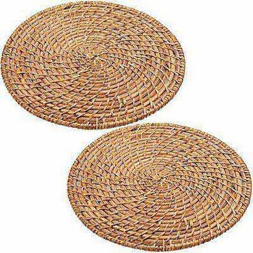 《MasterClass》竹籐餐墊2入-28cm-- 桌墊 杯墊