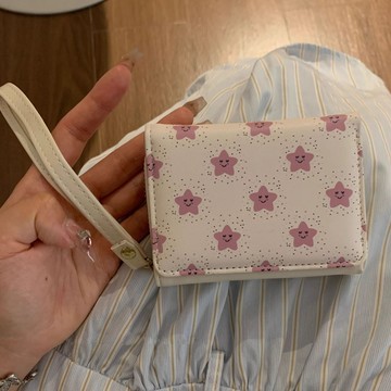 銀行卡包 錢包+卡包二閤一|日係百搭新款卡通印花多卡位短褲ins卡包零錢包 D5AM