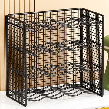 酒架子家用葡萄酒架擺件展示架酒櫃置物架多瓶格子放酒簡易桌面101YJ 快速寄出