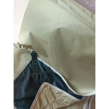 單布黑膠牛津布防雨防曬防紫外線黑膠天幕布遮陽布天幕布送收納袋