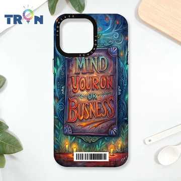 TRON iPhone 16 Pro Max 少管閒事 防摔太空載具殼 透白 軟硬 手機殼