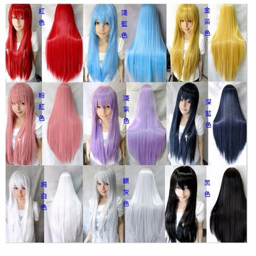 24小時內出貨💕80cm 假髮💕(送髮網)  整頂假髮 長假髮  萬聖節 長直髮 動漫 直播 全罩式假髮 動漫角色扮演