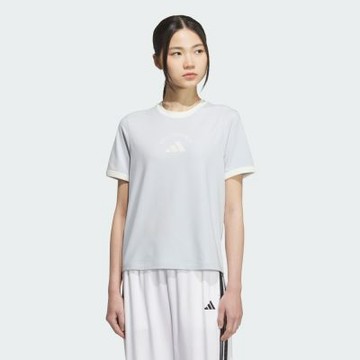 adidas 愛迪達 短袖上衣 女 訓練 慢跑 亞規 MS SS TEE 灰 KC0060(S3077)