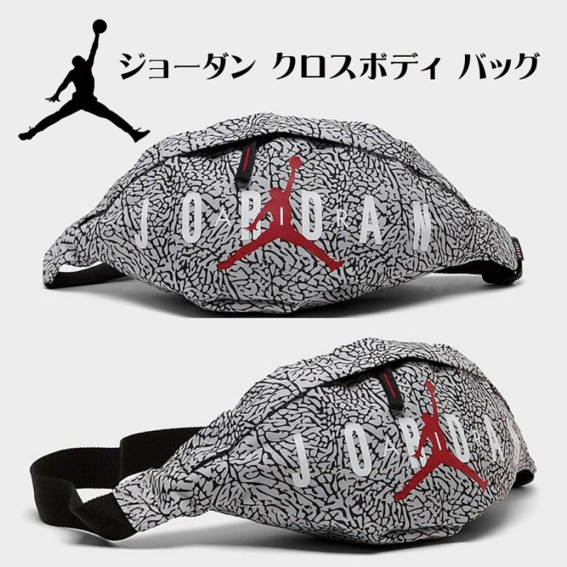 エアジョーダン AIR JORDAN ショルダーバッグ オールオーバー プリント クロスボディ バッグ かばん ウエストバッグ 斜めかけ 通勤 通学  シム 旅行 アクセサ LINEショッピング