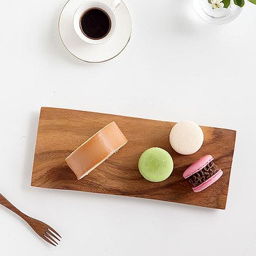 NICOTT 長方形木製托盤  L  木頭色  1個