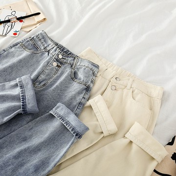 韓版復古休閒寬鬆百搭牛仔褲【P106】