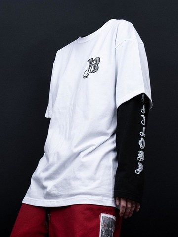 BBD Sketch Logo Premium Cotton T-Shirt [Beige]