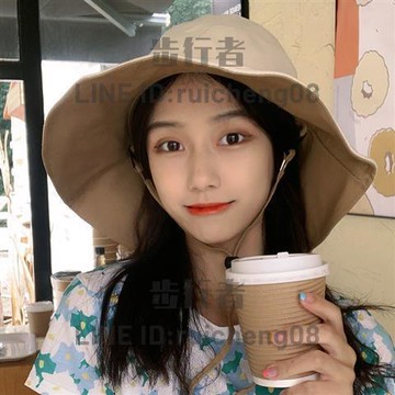 漁夫帽女韓版百搭日系雙面帽子女時尚韓版潮遮陽帽防曬帽夏【步行者戶外生活館】