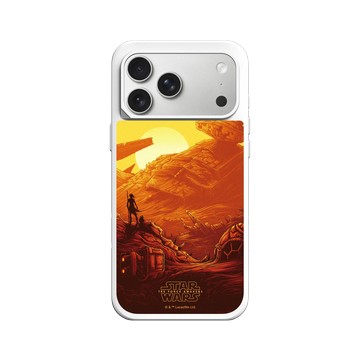 iPhone 17 Pro Max SolidX 白 - 迪士尼-星際大戰 Star Wars - 原力覺醒：芮 & BB-8-電影系列