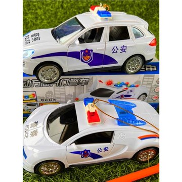 男孩手提元宵電動機器人自動開門變形警車炫彩音樂閃光玩具車燈籠