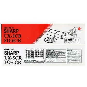 【文具通】停產售完為止 副廠 相容 for SHARP UX-5CR  FO-6CR  UX-P100  UX-P200  UX-P400  FO-P600  UX-P115  UX-P210  UX-P410  FO-P610  UX-A255 轉寫帶 2支入