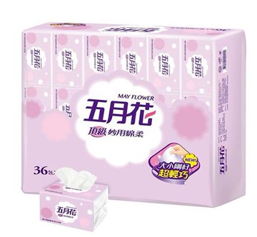 【現貨】五月花 妙用綿柔抽取衛生紙 輕巧包 130抽 X 36入
