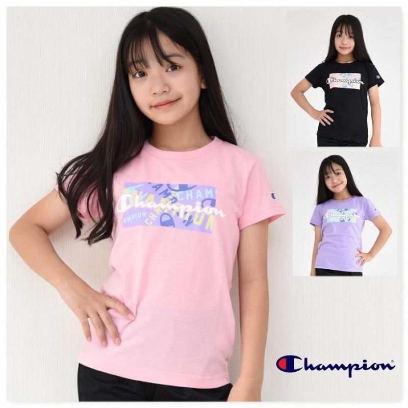 キッズ 半袖 Tシャツ 子供服 チャンピオン champion 国内正規品 女の子