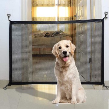 寵物狗圍欄尼龍隔離柵欄陽臺車窗防護網免打孔便攜折疊掛網遮網