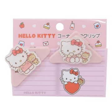 Sanrio Hello Kitty＆Tiny Chum壓克力角落雙夾2入｜造型文件夾｜4549479054832