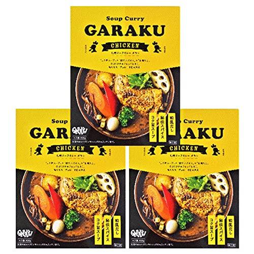 札幌スープカレー ガラク スープカレー GARAKU チキン カレー 1個×3 ガラクのスープカレー