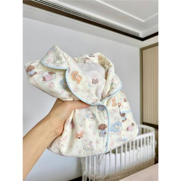 ins韓版可愛小狗印花睡衣女秋季新款網紅開衫長袖長褲家居服套裝