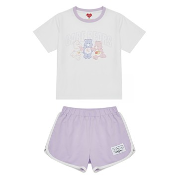 CACO 涼感套裝 Care Bears  淺紫色  140cm