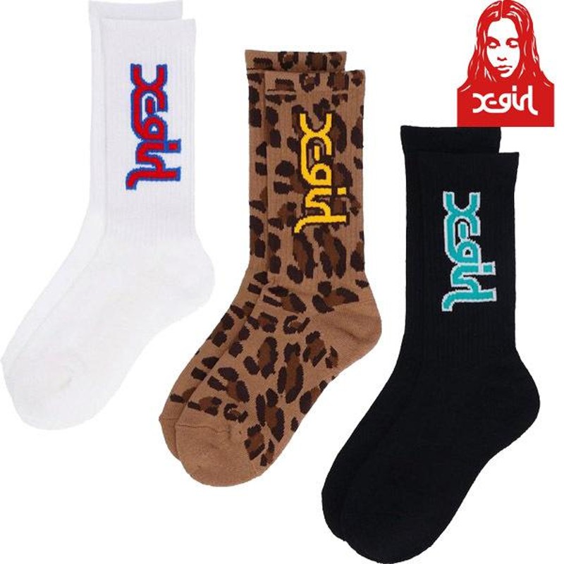 エックスガール X-GIRL MILLS LOGO RIB SOCKS ミルズ ロゴ リブ ソックス 靴下 小物 雑貨 ギフト プレゼント ブランド  レディース | LINEブランドカタログ