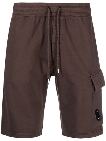 C.P. Company - drawstring-waist cotton shorts - men - Cotton - S - Brown