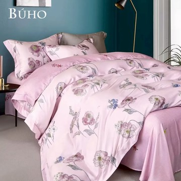 300織100%TENCEL純天絲™七件式兩用被床罩組-雙人加大 - 新葉集