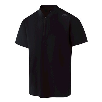 HELLY HANSEN HP  AERO防潑水防曬ZG設計短袖POLO 黑/男 - M