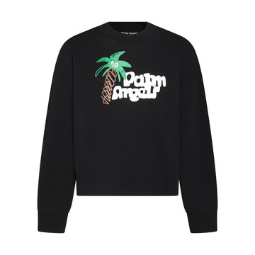 Palm Angels - Black Multicolour Cotton Sweatshirt