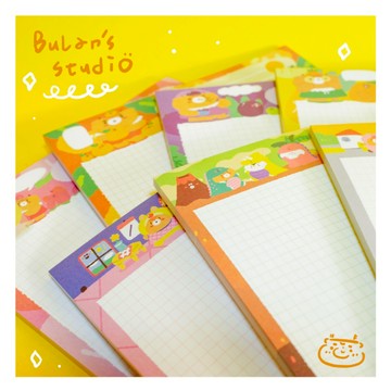 ❤NANI❤【孤品出清】【分裝】布嵐手繪可愛水果B5學習紙長款學習紙拍紙本B5half便簽本可愛便簽本試吃