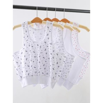 中老年小背心女純棉內衣夏老人全棉汗衫薄大碼寬松老太太媽媽衫短