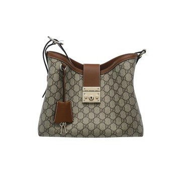GUCCI 839021 GG OPHIDIA PADLOCK LOGO 水桶包肩背包