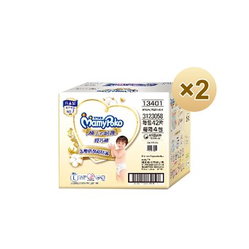 滿意寶寶 極上呵護輕巧褲/褲型尿布L 168片x2箱
