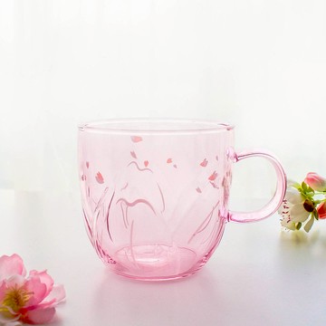 花瓣單層把手杯