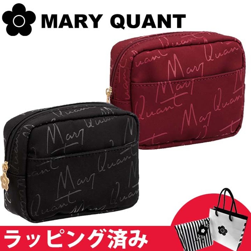 マリークワント マリクワ ポーチ ミニポーチ ギフト プレゼント グロスサインロゴプリント MARYQUANT 通販  LINEポイント最大0.5%GET | LINEショッピング