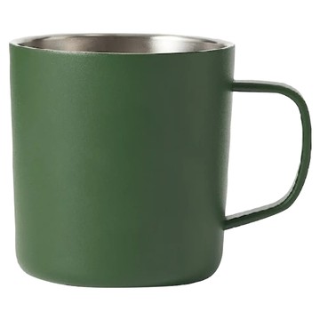 MUJI 無印良品 不鏽鋼馬克杯 380ml  綠色  1個