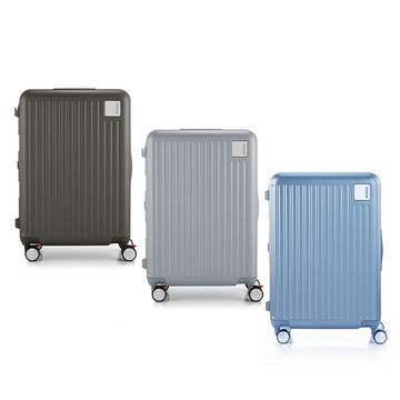 American Tourister 24吋 LOCKATION一點式扣鎖輕量注塑框箱PC煞車輪行李箱(多色可選)