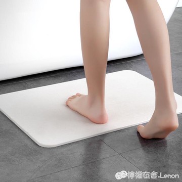 速干天然硅藻泥地墊家用浴室防滑吸水墊硅藻土衛生間門口防水腳墊