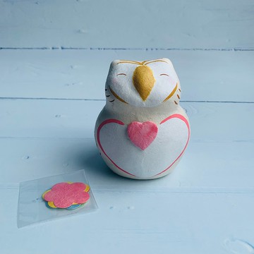 客製化留言禮物-貓頭鷹-長壽/萬事通/智慧/福氣/幸福-日本吉祥物