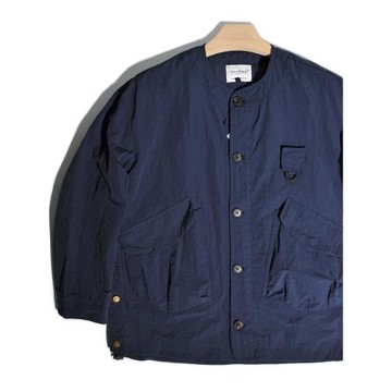 CityBoy港風機能山系戶外獵裝口袋無領工裝夾克日系寬松釣魚外套