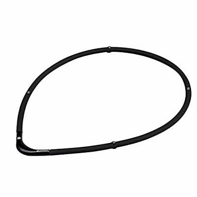 ファイテン(phiten) ネックレス RAKUWA 磁気チタンネックレスS-|| ブラック×ブラック 45cm
