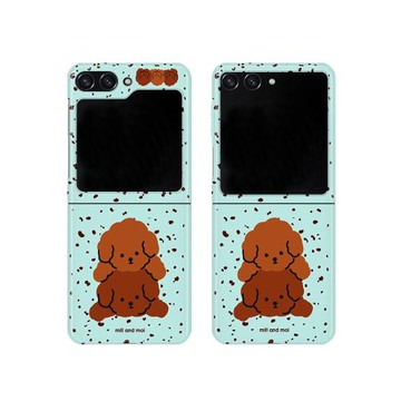 藍底狗適用三星zflip7fe手機殼zflip6折疊屏flip5全包W25心系天下保護套超薄大視窗小眾女新款高級感可愛防摔