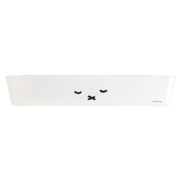 小禮堂 米飛兔 長型收納盒 (白閉眼款)