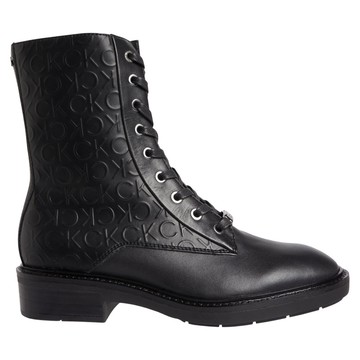 CALVIN KLEIN RUBBER SOLE COMBAT BOOT 黑色女款鞋子