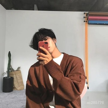 春秋新款毛衣針織潮流外穿內搭上衣慵懶風開衫男女寬鬆外套情侶 IXUE