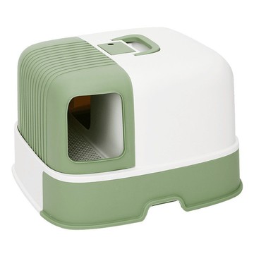 貓砂盆走廊式防外濺超大號抽屜式貓廁所隔臭抽拉式全封閉式貓沙盆