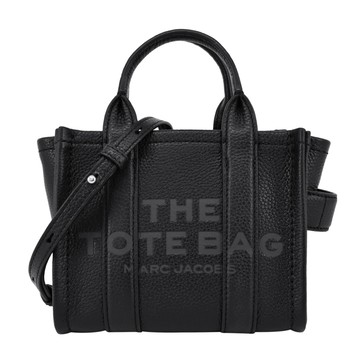 [平輸版] 【MARC JACOBS】THE LEATHER MICRO TOTE 皮革兩用托特包(黑)真品平輸