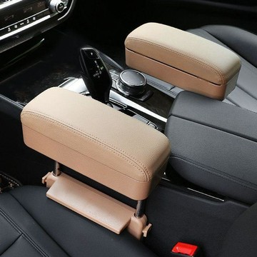 汽車座椅夾 車用座椅扶手箱 通用型汽車中央扶手 縫隙收納盒 汽車置物盒 椅縫置物盒 多功能儲物箱 肘托加高 田螺精選