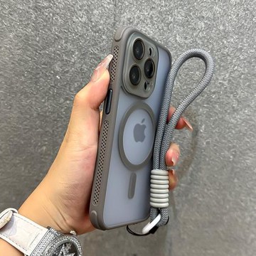 得樂適用蘋果16手機殼膚感散熱邊iphone16promax水晶鏡頭膜15pro磁吸14全包13高級感12防摔16pro小眾16plus