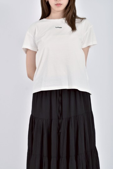 (M) earth music ecology質感棉質純棉白色短袖上衣